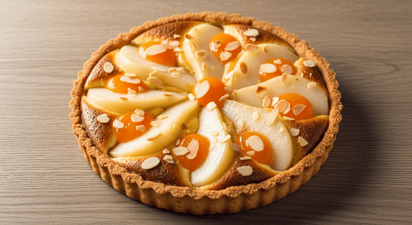 Tarte Bourdaloue aux Poires et Crème d'Amande : Un Classique Réconfortant