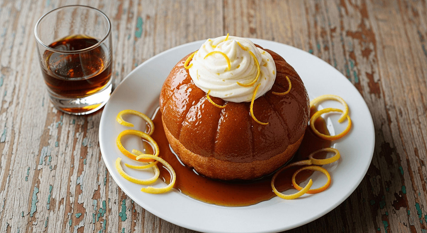 Baba au Rhum Classique : L'Élégance Moist et Parfumée